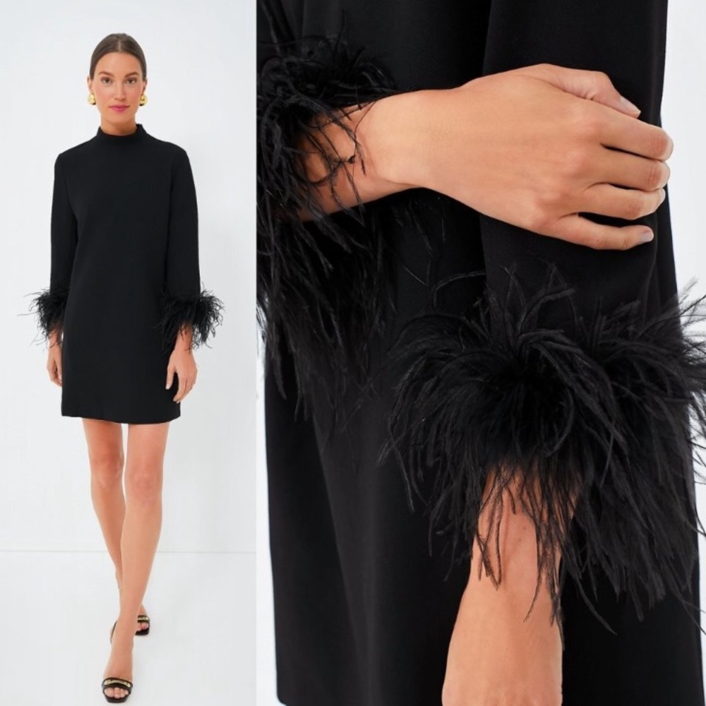 Tuckernuck Black Feather Cuff Dress - Picture 3 of 11
